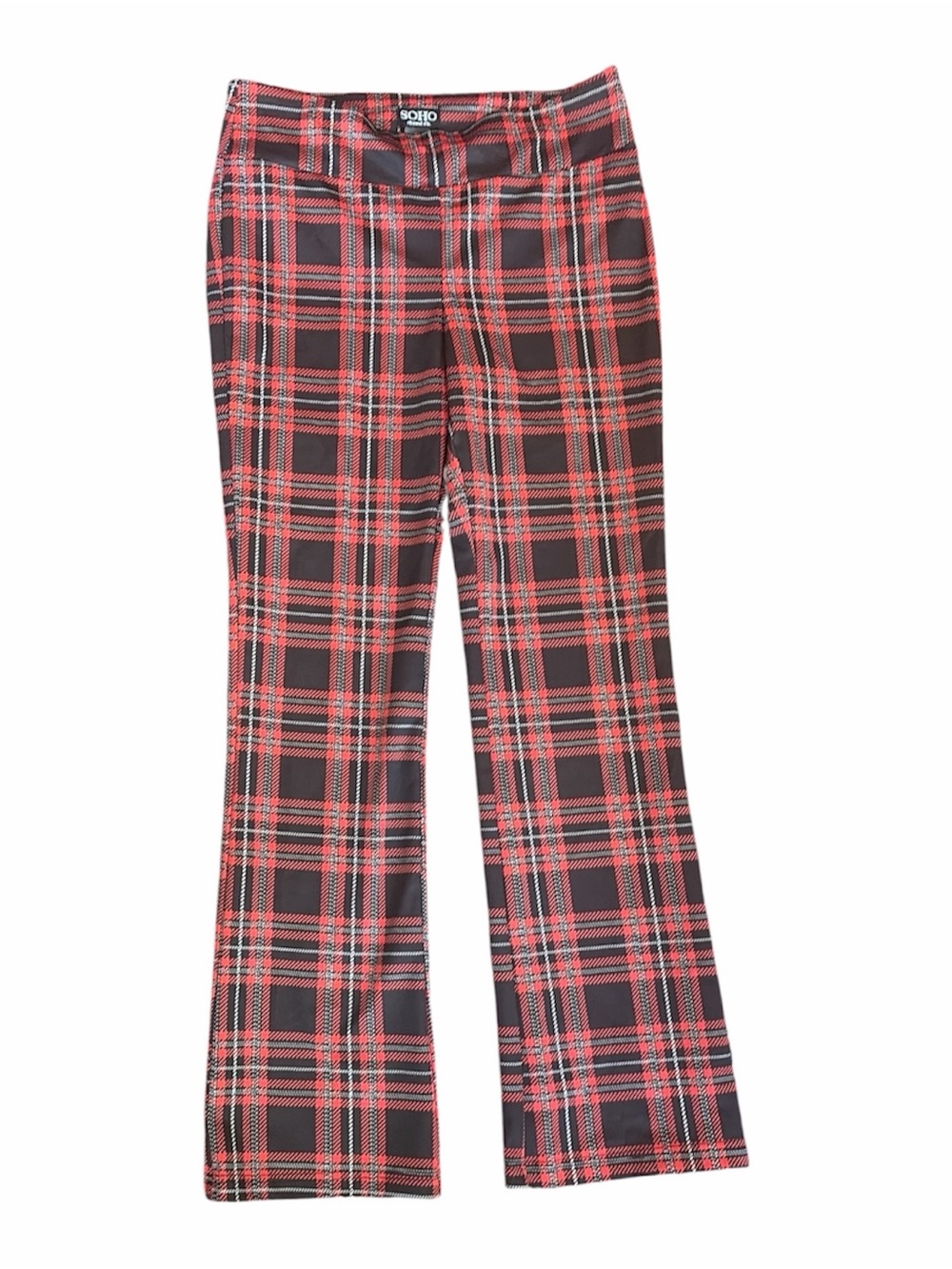 Soho Red and Black Tartan Skirt